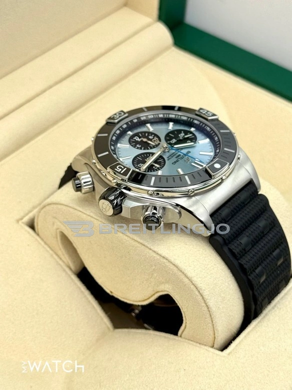 Replica Breitling Super Chronomat B01 44 PB01362 – Blue Dial Chronograph with Black Ceramic Bezel Right View 1