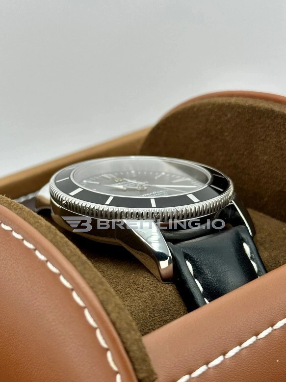Swiss Breitling Superocean Heritage A17320 Replica 46mm Watch Black Dial & Black Ceramic Bezel Side View 1