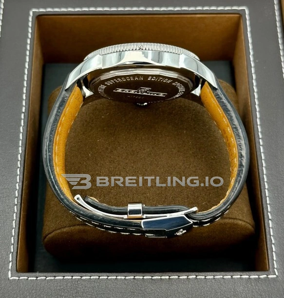Swiss Breitling Superocean Heritage A17320 Replica 46mm Watch Black Dial & Black Ceramic Bezel Left View
