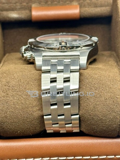 Luxury Super Clone Breitling Chronomat Airborne AB01442J Replica Black Dial 41mm Chronograph Watch with 904L Steel Bracelet Strap 1