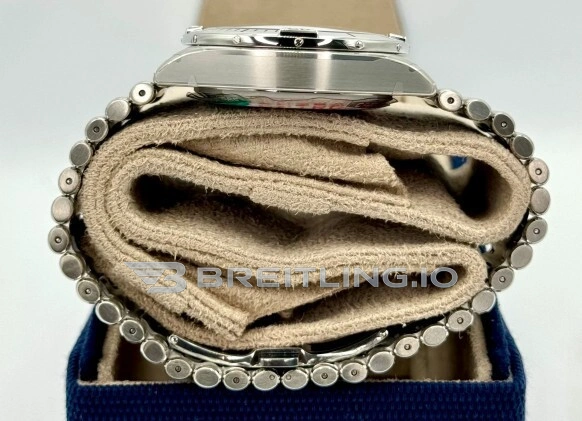 Breitling Chronomat B01 AB0134101L1A1 Replica Green Dial 42mm Swiss Movement Chronograph with 904L Steel Case Left View