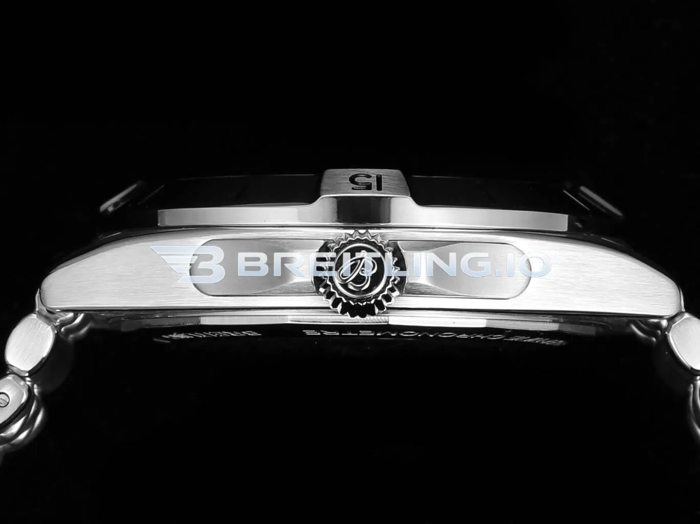 Breitling Chronomat GMT 40 P323982A1F1A1 Dual-Time Zone Meteorite Dial Silver Bezel Stainless Steel Bracelet ETA 2836 Replica Right View