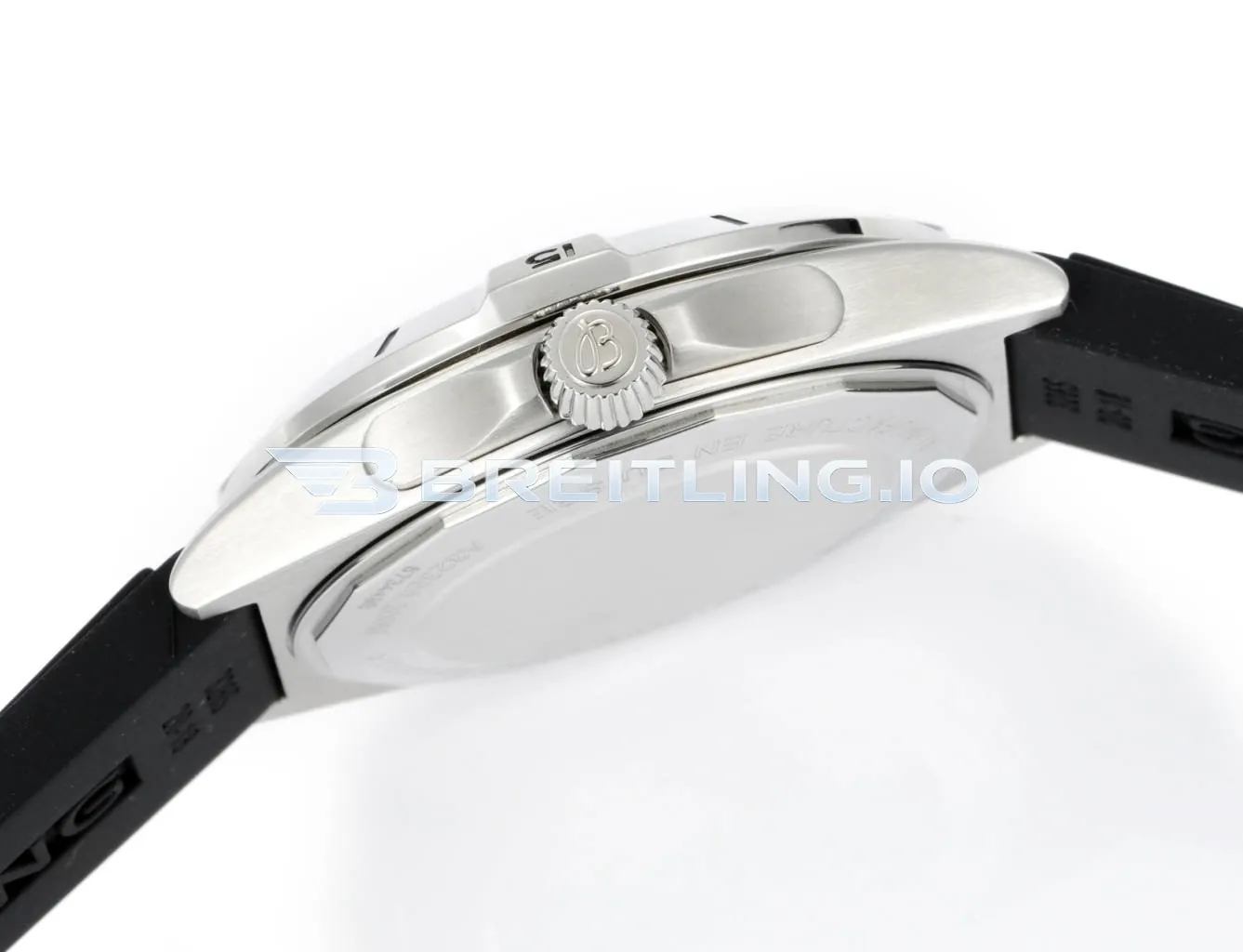 Breitling Chronomat GMT 40 P32398101C1S1 Ice Blue Dial Silver Bezel Black Rubber Strap 2836 Dual-Time Zone Replica Right View