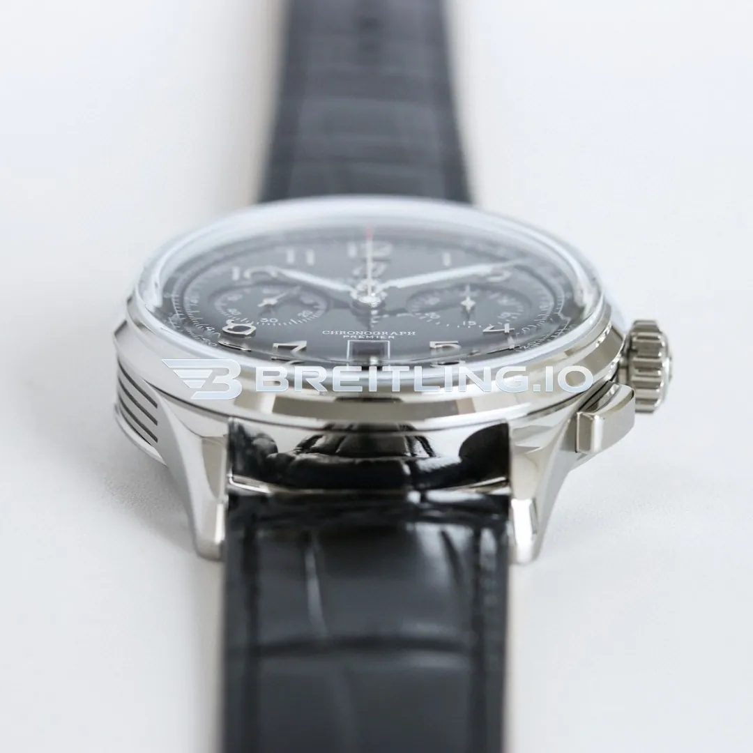 Breitling Premier AB0145221B1P2 B01 Chronograph Black Dial Silver Bezel Cal.B01 Movement 42mm Replica Dial Detail 3