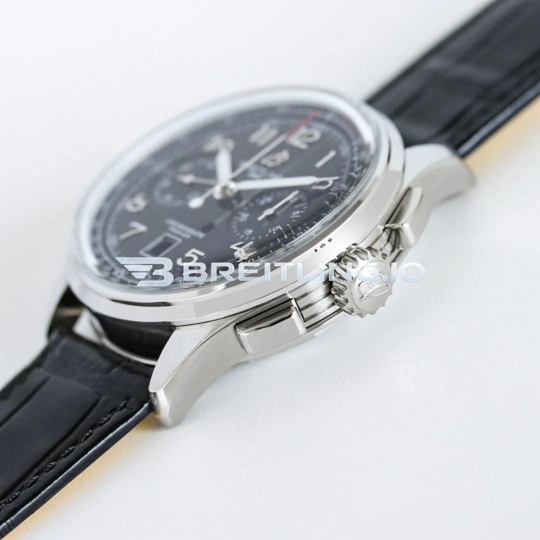 Breitling Premier AB0145221B1P2 B01 Chronograph Black Dial Silver Bezel Cal.B01 Movement 42mm Replica Right View