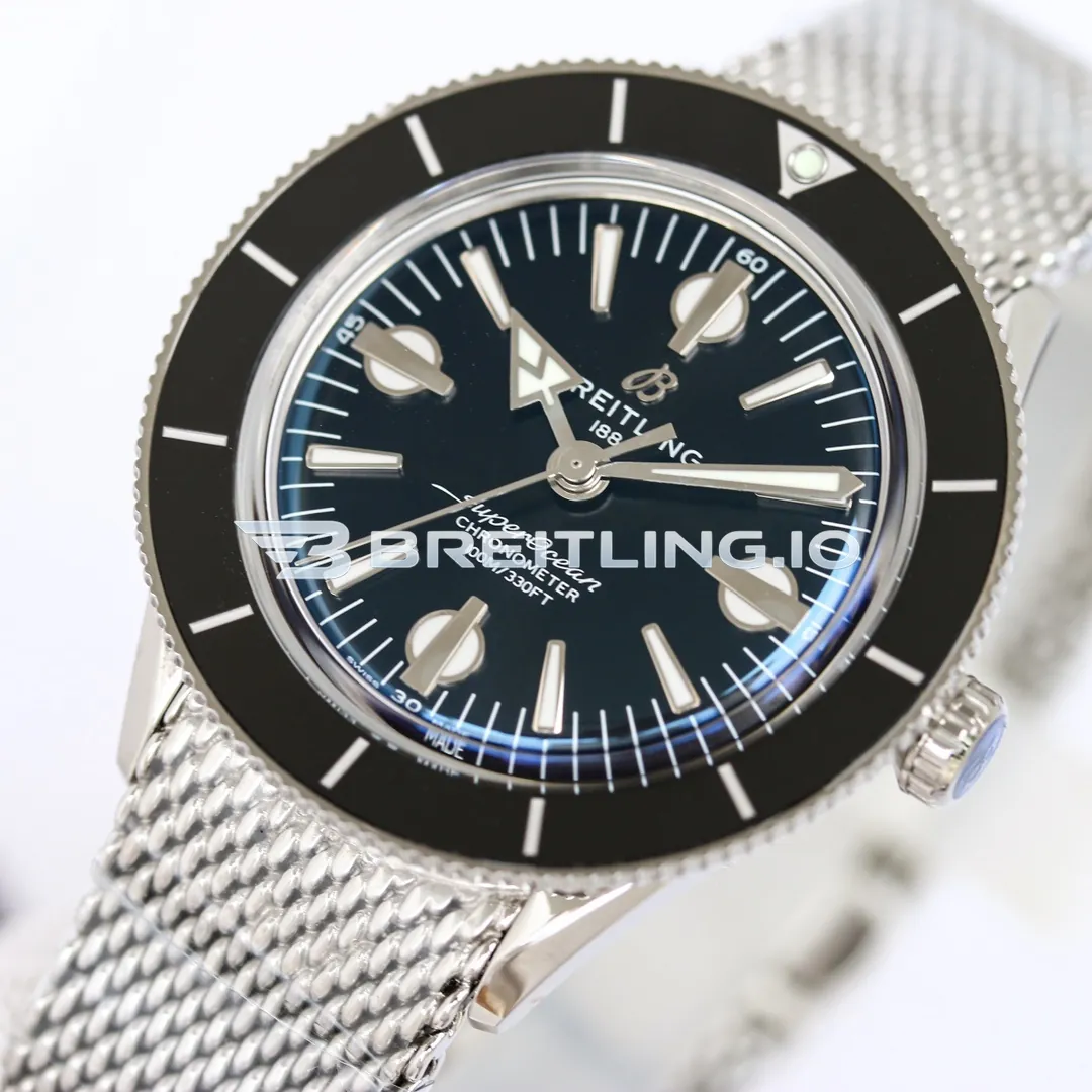 Breitling Superocean Heritage '57 A10370121B1A1 42mm Deep Navy Blue Dial Black Ceramic Bezel Replica Side View 2