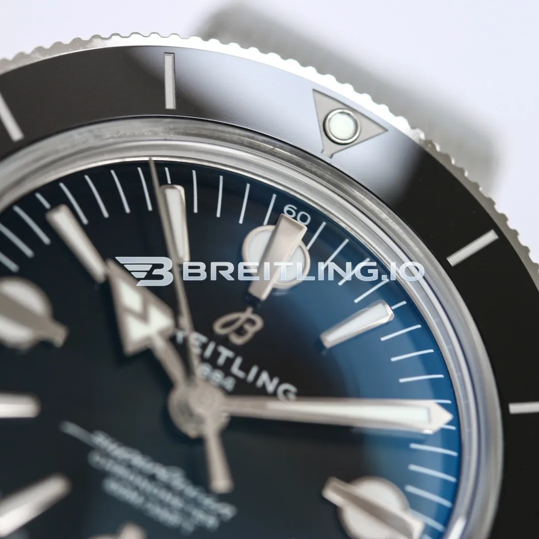 Breitling Superocean Heritage '57 A10370121B1A1 42mm Deep Navy Blue Dial Black Ceramic Bezel Replica Dial Detail 1