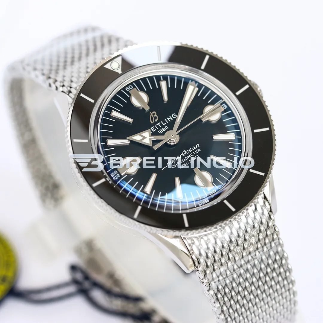 Breitling Superocean Heritage '57 A10370121B1A1 42mm Deep Navy Blue Dial Black Ceramic Bezel Replica Side View 1