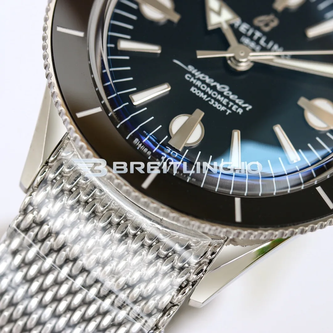 Breitling Superocean Heritage '57 A10370121B1A1 42mm Deep Navy Blue Dial Black Ceramic Bezel Replica Dial Detail 2