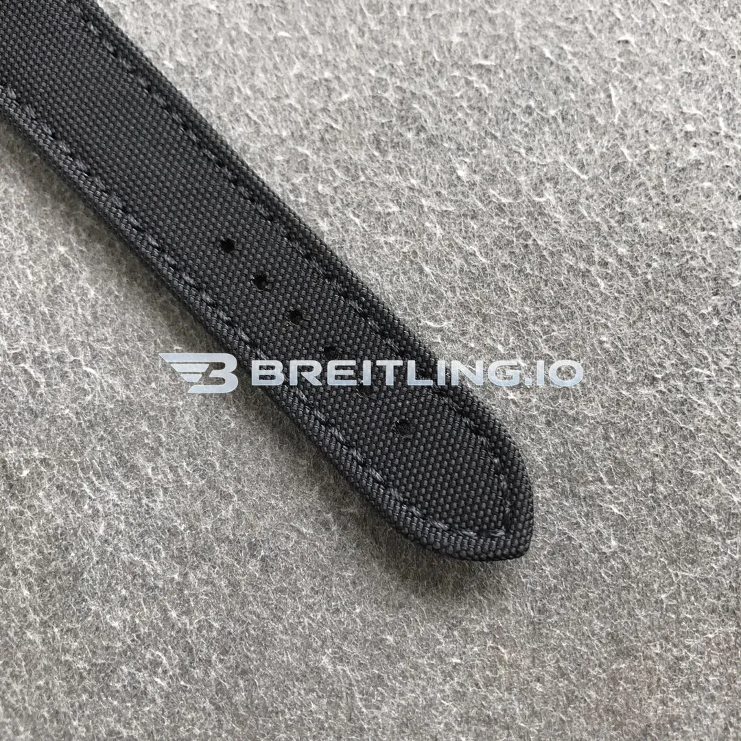 Breitling Avenger GMT A32390111B1W1 45mm Black Dial Brushed Stainless Steel Bezel Black Fabric Strap Asia-2836 Automatic Replica Strap