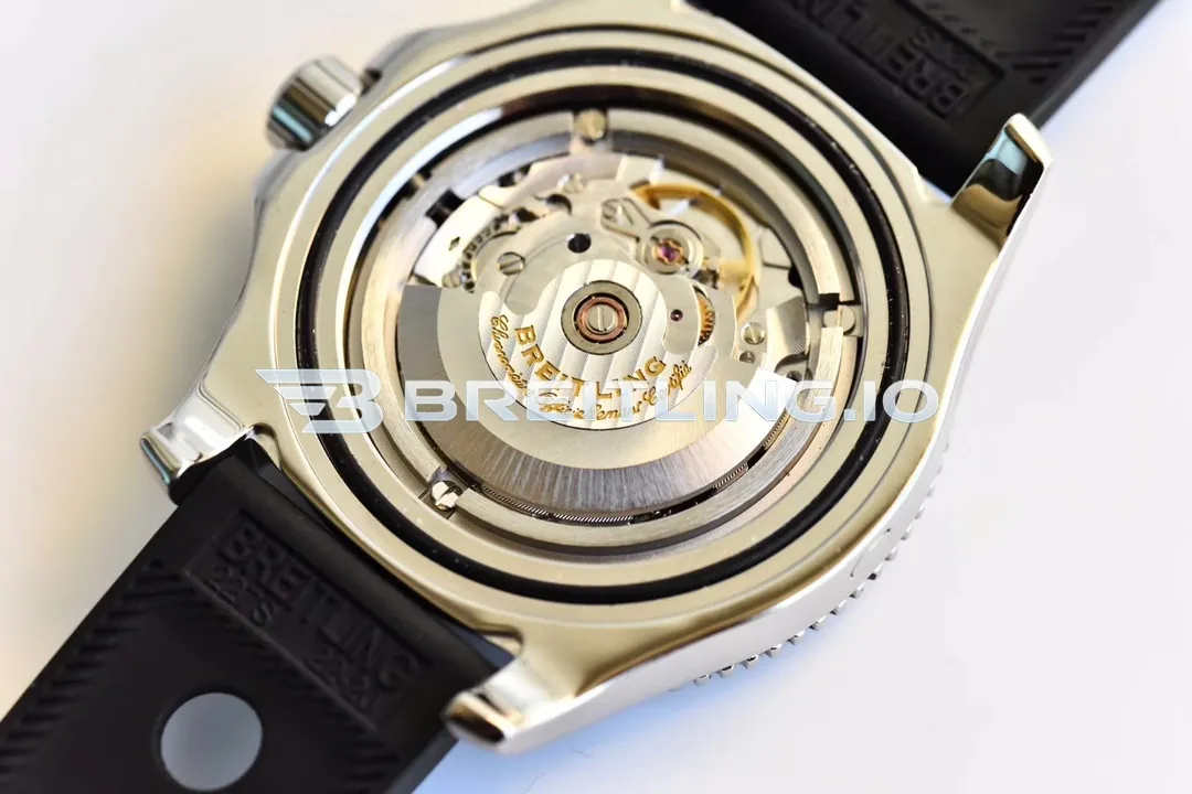 Breitling Superocean II A17392D71B1A1 44mm Black Dial Black Unidirectional Rotating Bezel Black Rubber Strap Asia 2824 Automatic Replica Back View 2