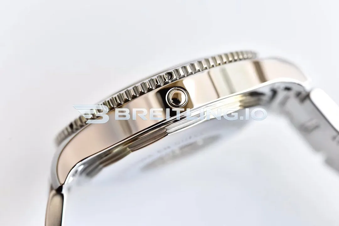 Breitling Superocean II A17392D71B1A1 44mm Black Dial Black Unidirectional Rotating Bezel Asia 2824 Automatic Super Clone Left View