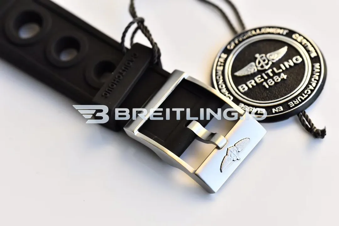 Breitling Superocean II A17392D71B1A1 44mm Black Dial Black Unidirectional Rotating Bezel Black Rubber Strap Asia 2824 Automatic Replica Clasp