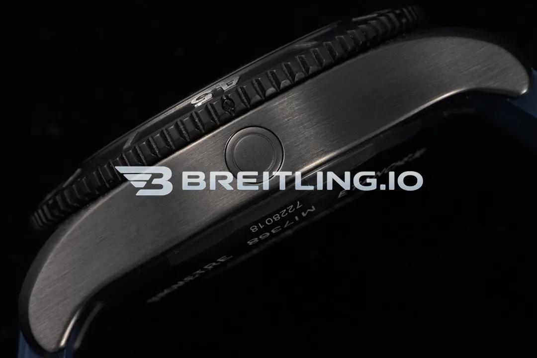 Breitling Superocean M17368D71C1S1 46mm Blue Dial Black DLC-Coated Stainless Steel Bezel 2824 Automatic Super Clone Left View