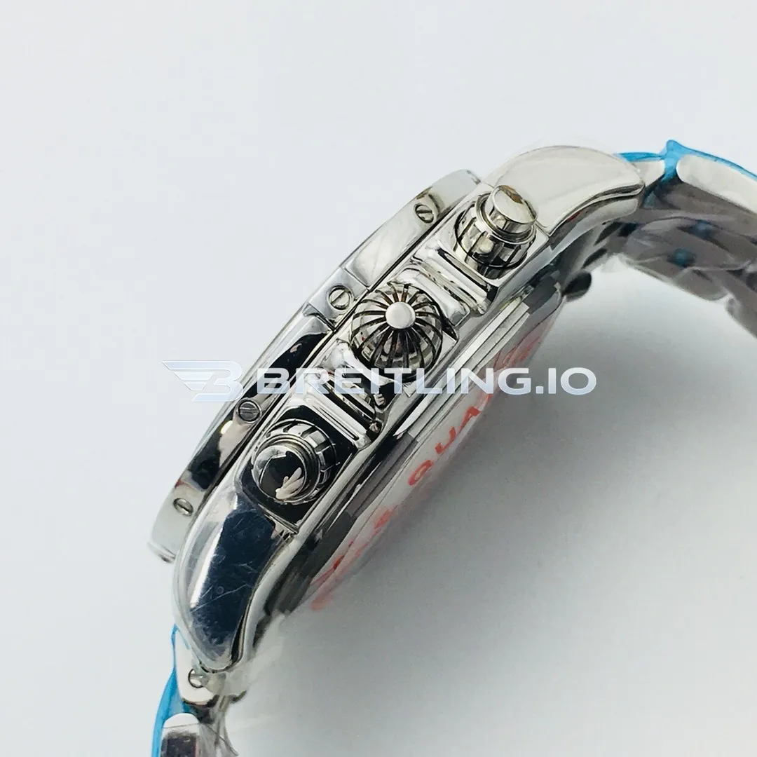 Breitling Chronomat AB011012C788 Chronograph 43mm Dark Blue Dial Stainless Steel Bracelet 7750 Automatic Super Clone Right View