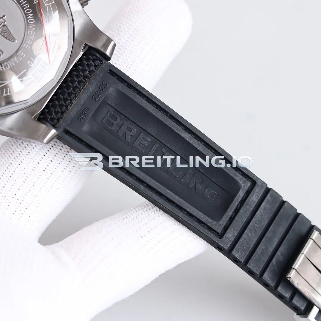 Breitling Avenger E13383101M1W1 Chronograph 45mm Anthracite Dial Brushed Titanium Case Black Fabric Strap 7750 Automatic Super Clone Strap