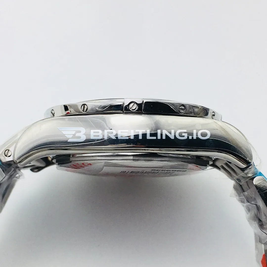 Breitling Chronomat AB011012C788 Chronograph 43mm Dark Blue Dial Stainless Steel Bracelet 7750 Automatic Super Clone Left View