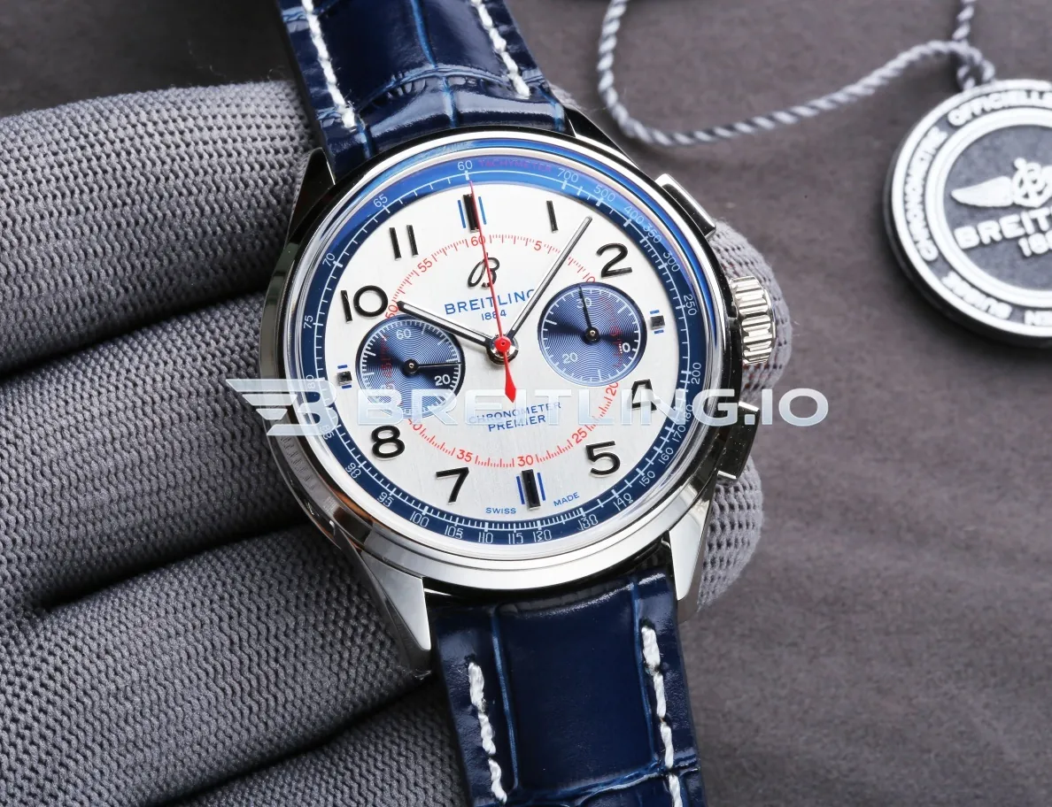 Breitling Premier B01 Bentley Mulliner LTD AB0118A71G1P1 42mm White Dial Silver Bezel Stainless Steel Case Replica Side View 1
