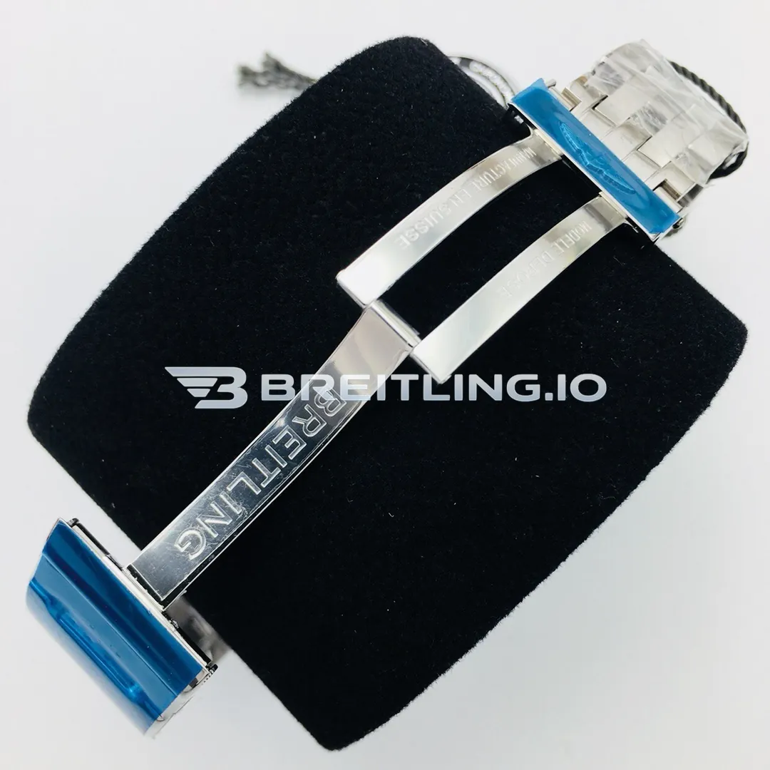 Breitling Chronomat AB011012C788 Chronograph 43mm Dark Blue Dial Stainless Steel Bracelet 7750 Automatic Super Clone Clasp