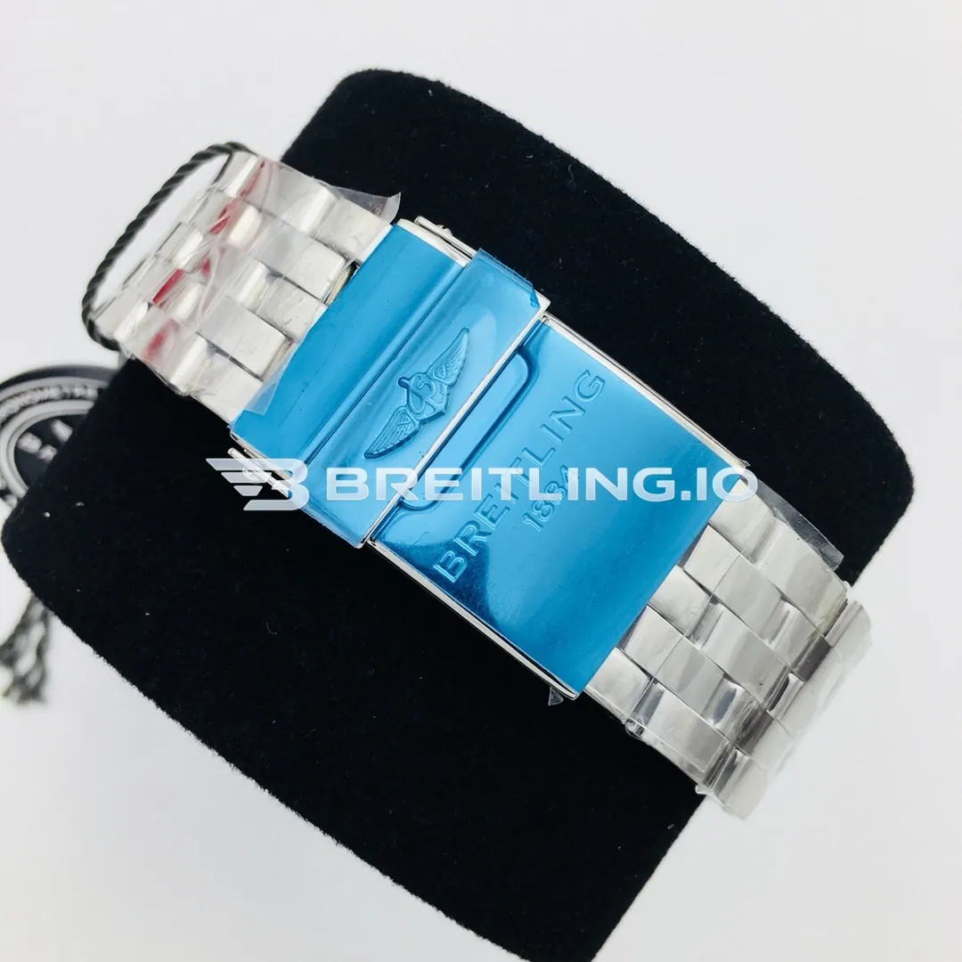 Breitling Chronomat AB011012C788 Chronograph 43mm Dark Blue Dial Stainless Steel Bracelet 7750 Automatic Super Clone Strap
