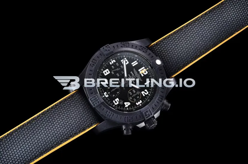 Breitling Avenger XB0180E4/BF31-284S Chronograph 45mm Black Dial Breitlight Case Black Fabric Strap Automatic Super Clone Side View