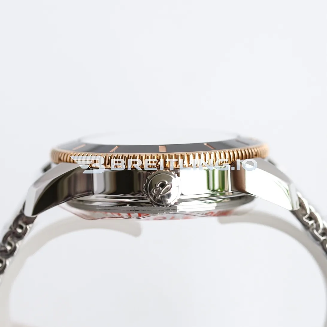 Breitling Superocean Heritage UB2010121B1A1 42mm Black Dial 18K Rose Gold Bezel Super Clone Left View