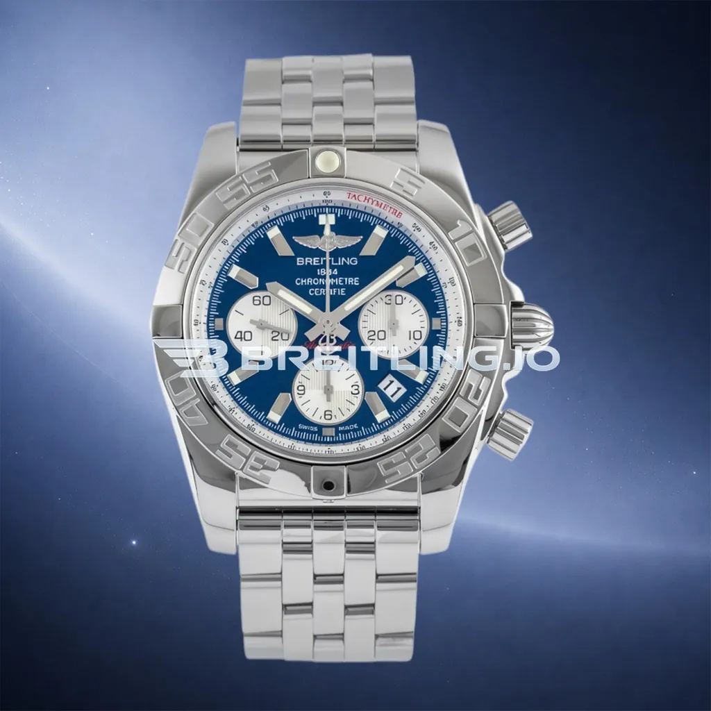 Breitling Chronomat AB011012C788 Chronograph 43mm Dark Blue Dial Stainless Steel Bracelet 7750 Automatic Super Clone First Image