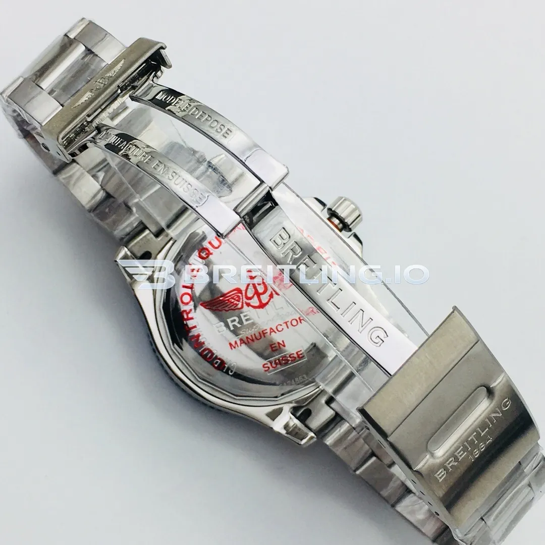 Breitling Superocean II A17392D81C1A1 44mm Blue Dial Blue Ceramic Bezel Stainless Steel Bracelet Replica Clasp