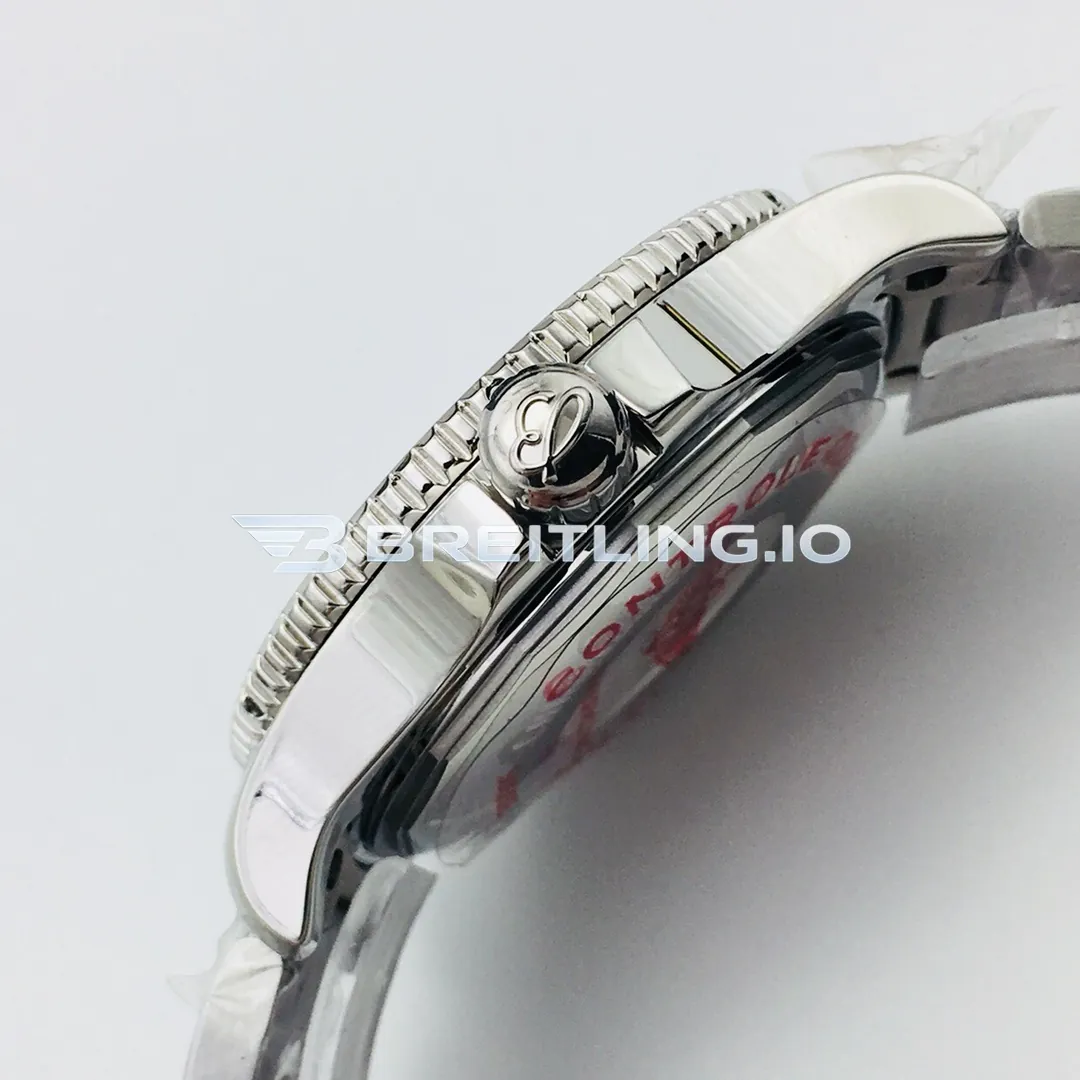 Breitling Superocean II A17392D81C1A1 44mm Blue Dial Blue Ceramic Bezel Stainless Steel Bracelet Replica Right View