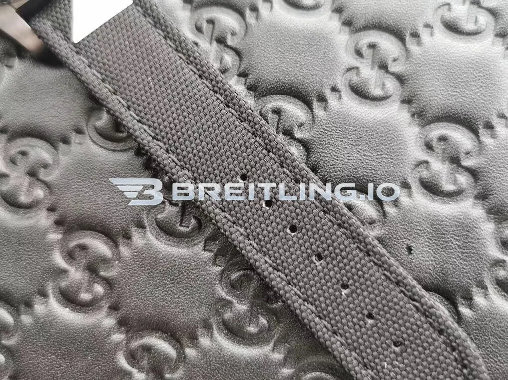 Breitling Avenger II Seawolf M17330B2.BC05 45mm Black Dial Black PVD Coated Stainless Steel Case Black Fabric Strap Super Clone Strap 1