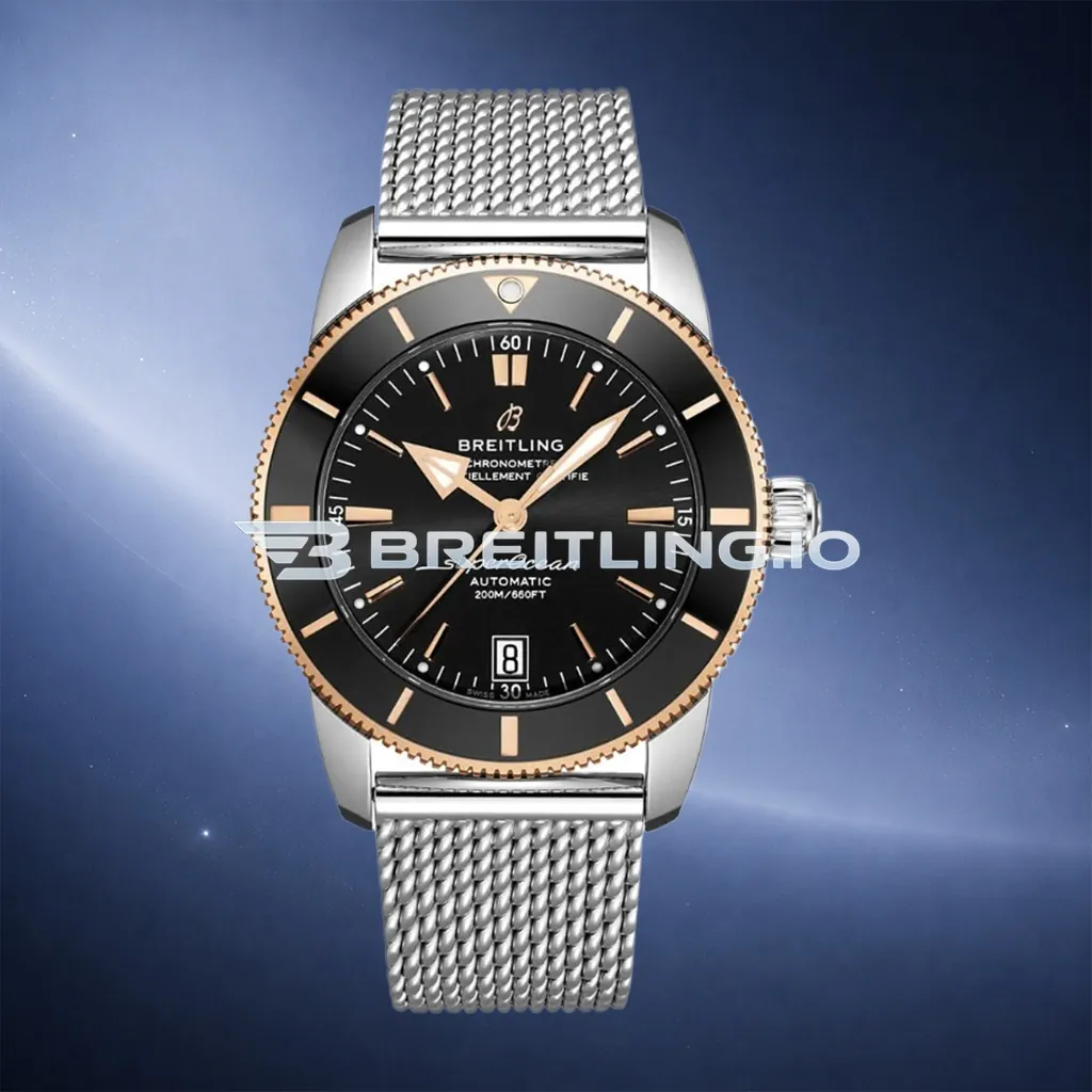 Breitling Superocean Heritage UB2010121B1A1 42mm Black Dial 18K Rose Gold Bezel Super Clone First Image
