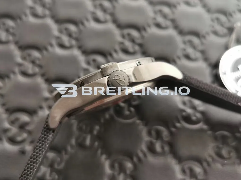 Breitling Avenger II Seawolf M17330B2.BC05 45mm Black Dial Black PVD Coated Stainless Steel Case Black Fabric Strap Super Clone Right View