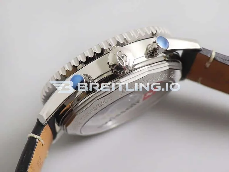 Breitling Navitimer B01 Chronograph 43 AB01212B1C1X1 Blue Dial Red & White Scale Pan Am Airlines Replica Right View