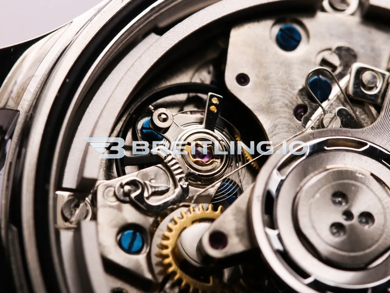 Breitling Navitimer B01 Chronograph 43 AB01212B1C1X1 Blue Dial Red & White Scale Pan Am Airlines Replica Back View Detail 1