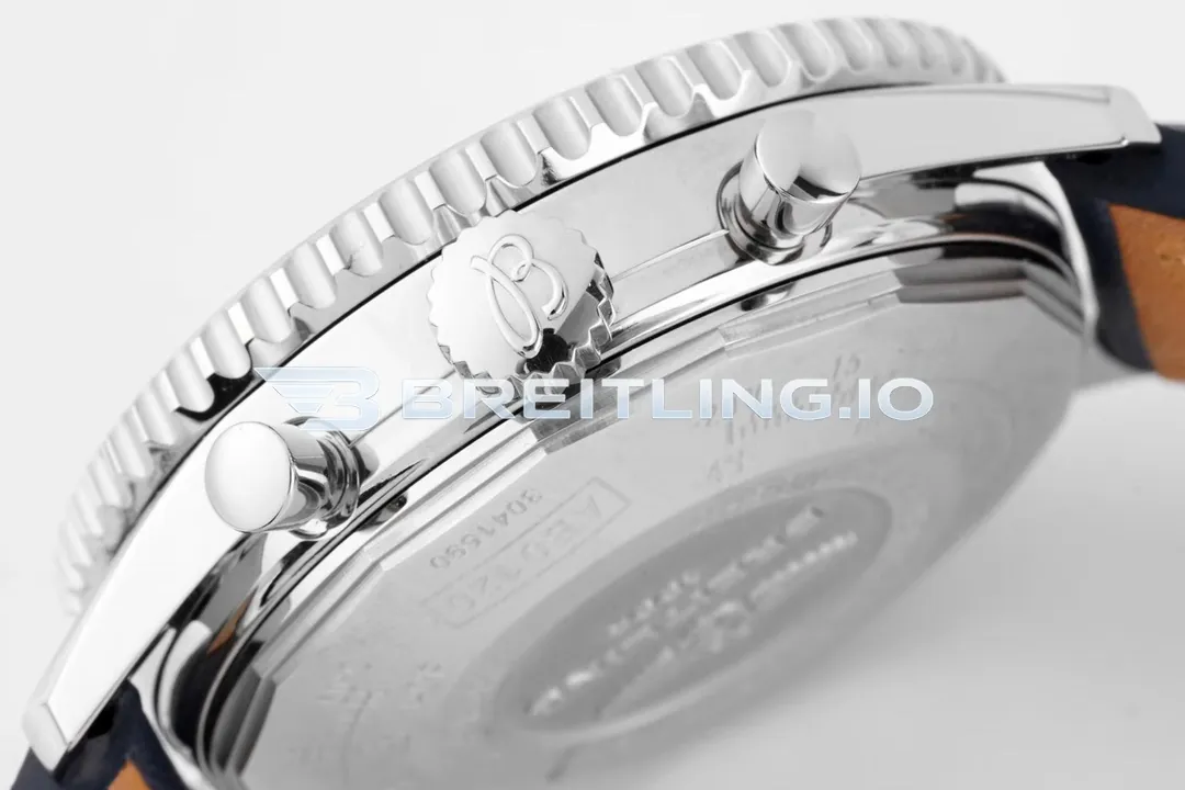 Breitling Navitimer B01 Chronograph 43 AB0121211B1X1 Black Dial Stainless Steel Bidirectional Ratchet Rotating Bezel Super Clone Right View