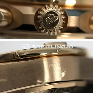 Luxury Breitling Chronomat B01 RB0134101B1S1 Replica 42mm Anthracite Dial 1:1 Clone Watch – Gold Plated Case Rubber Strap Dial Detail 3