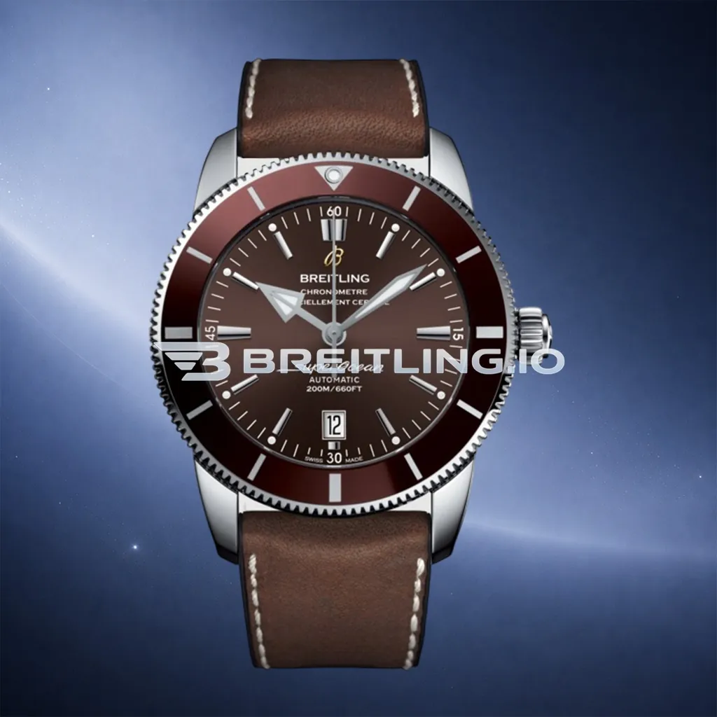 Breitling Superocean Heritage AB202033/Q618-295S 42mm Bronze Dial Bronze Ceramic Bezel Brown Leather Strap Super Clone First Image