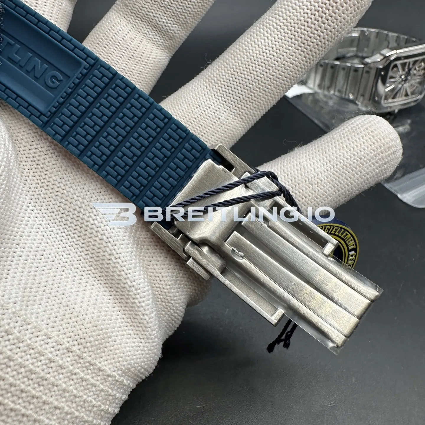 Breitling Superocean Heritage UB2010161C1S1 42mm Blue Dial Blue Ceramic 18K Rose Gold Bezel Two Tone Steel Case 2824 Automatic Replica Clasp 2