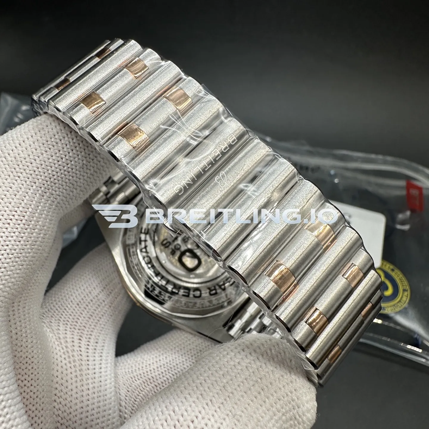 Breitling Chronomat UB0136251B1U1 44mm Black Dial Two Tone Stainless Steel 18K Rose Gold Case Automatic Replica Strap 2