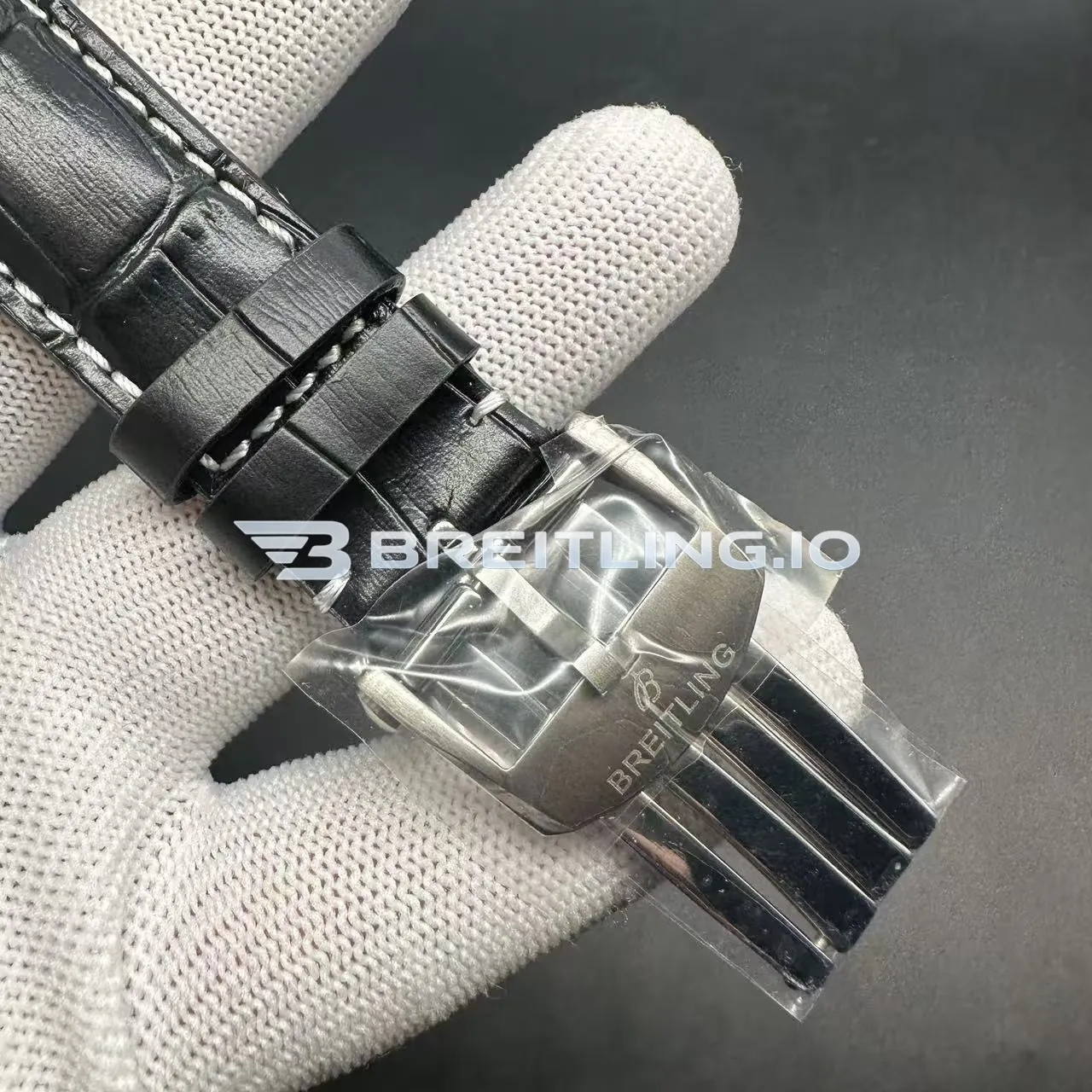 Breitling Navitimer PB1920251C1P1 43mm Ice Blue Sunburst Dial Stainless Steel Case Black Leather Strap Chronograph Replica Clasp