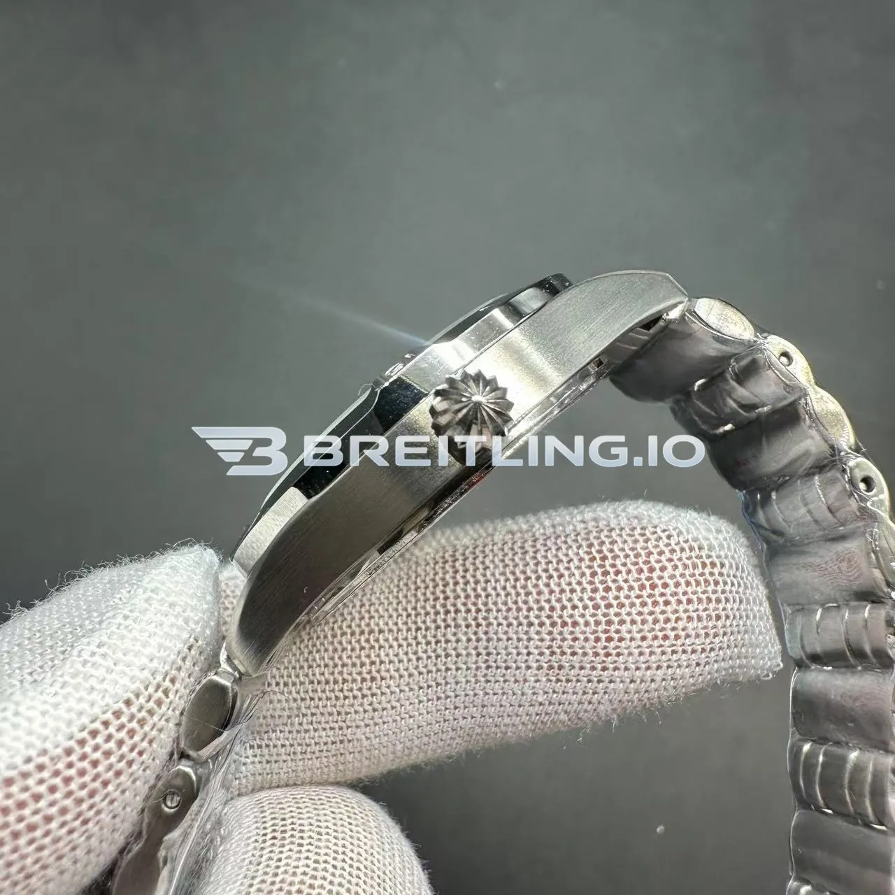 Breitling Chronomat A10380101A4A1 36mm White Mother Of Pearl Dial Stainless Steel Case Super Clone Right View