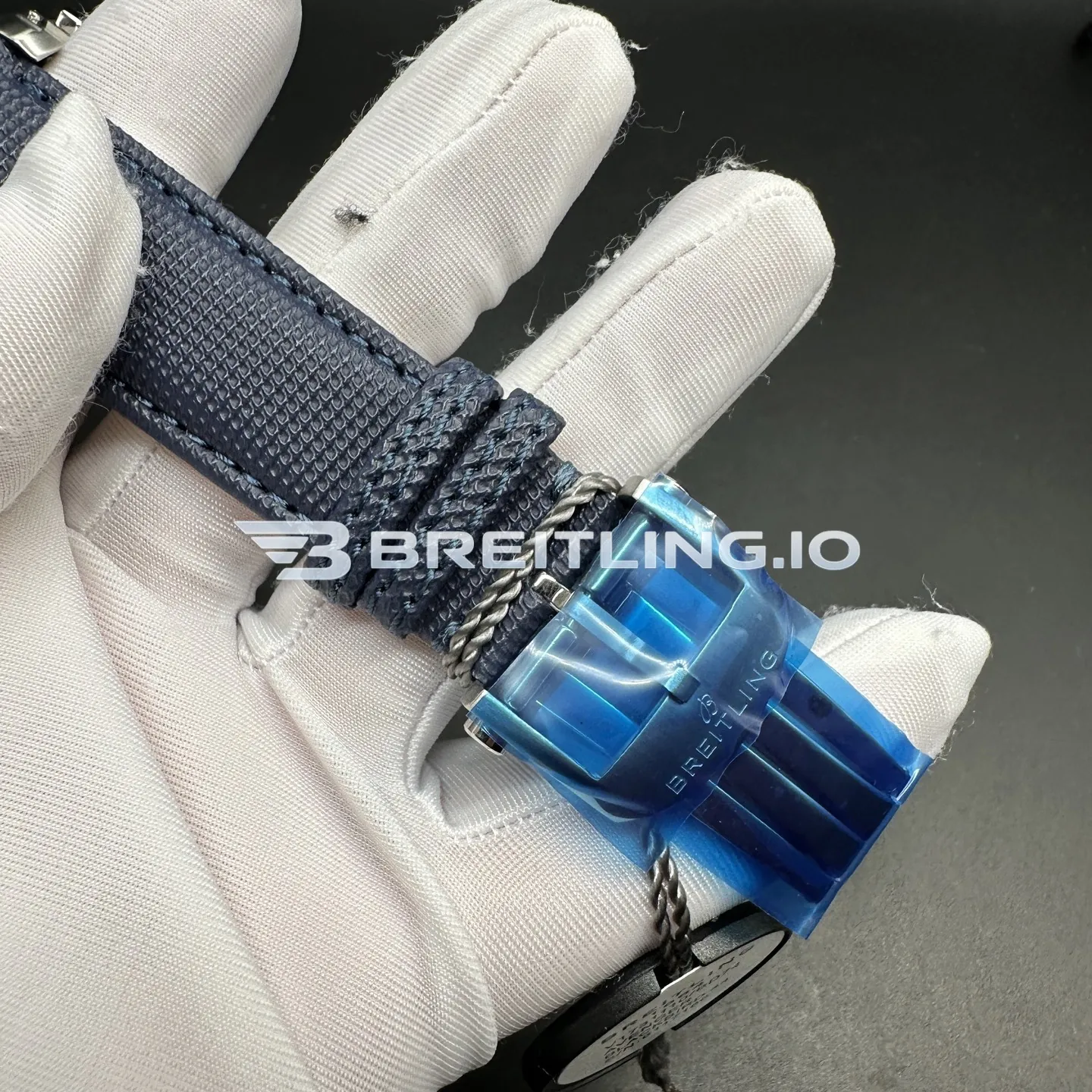 Breitling Avenger AB0146101C1X1 42mm Dark Blue Dial Brushed Stainless Steel Case Blue Fabric Strap Chronograph Replica Strap And Clasp