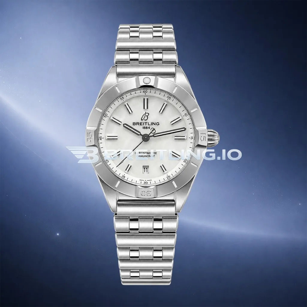 Breitling Chronomat A10380101A4A1 36mm White Mother Of Pearl Dial Stainless Steel Case Super Clone First Image