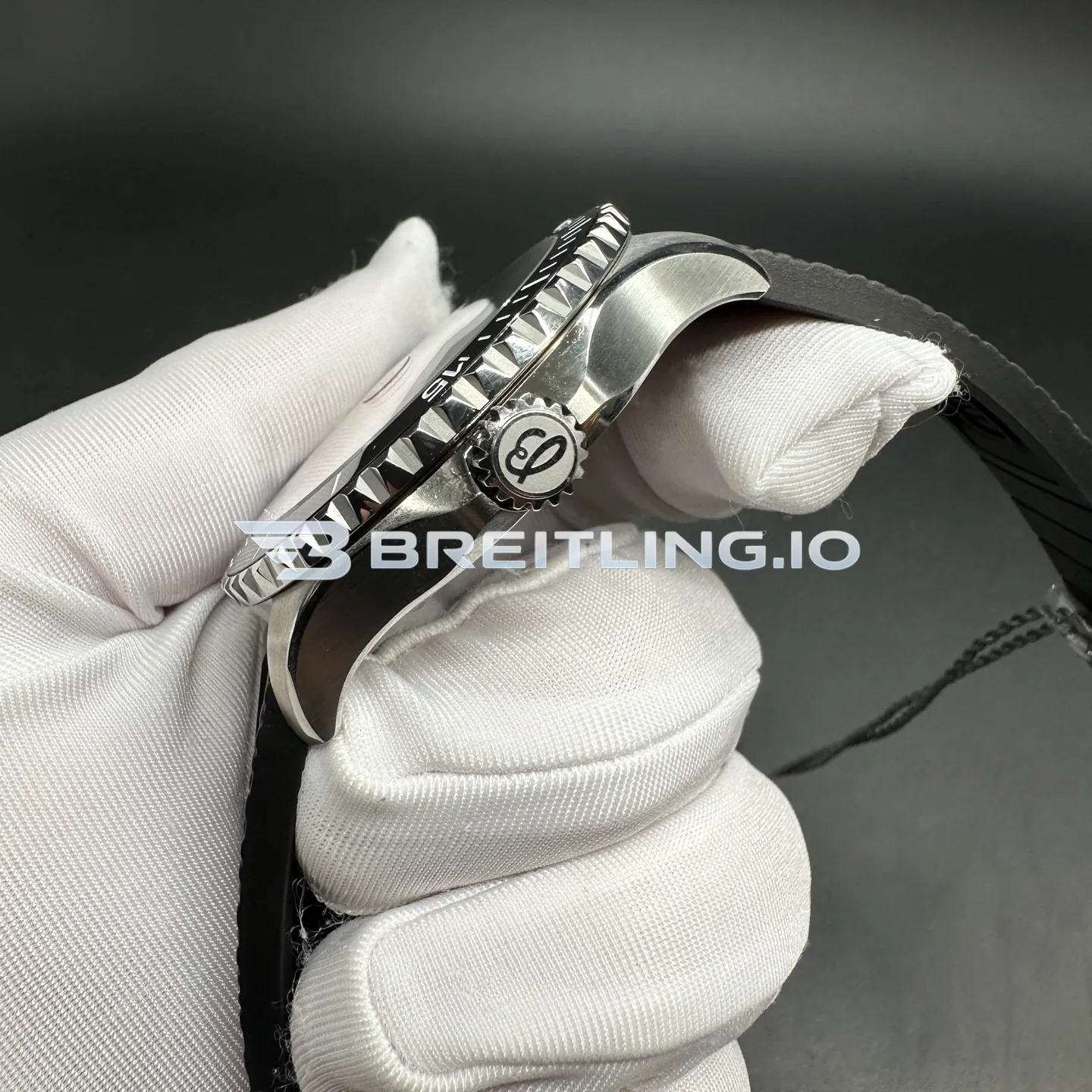 Breitling Superocean A17378211B1S1 44mm Black Dial With White Inner Ring High Gloss Polished Ceramic Bezel Super Clone Right View