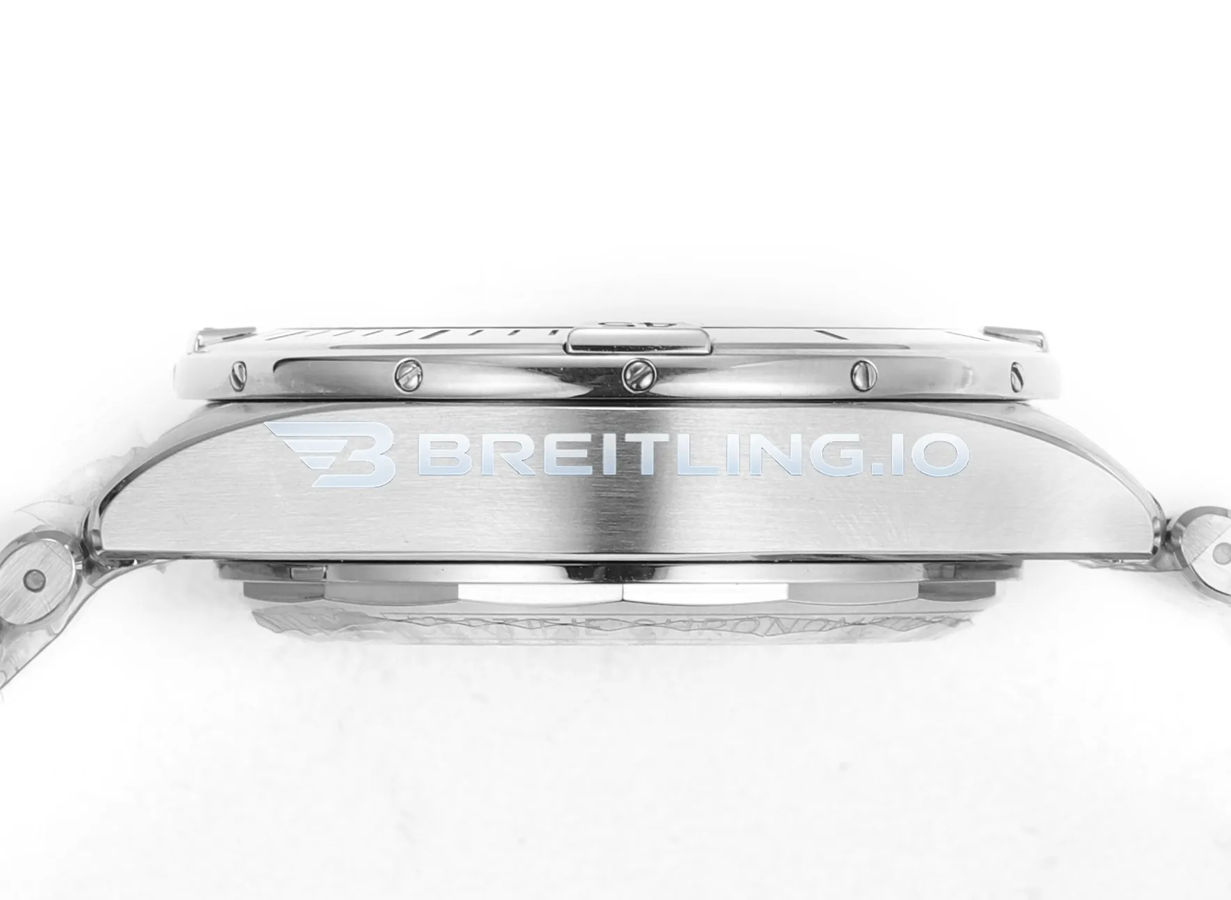 Breitling Chronomat PB0134101C1S1 43mm Ice Blue Dial Stainless Steel Case Chronograph Replica Left View