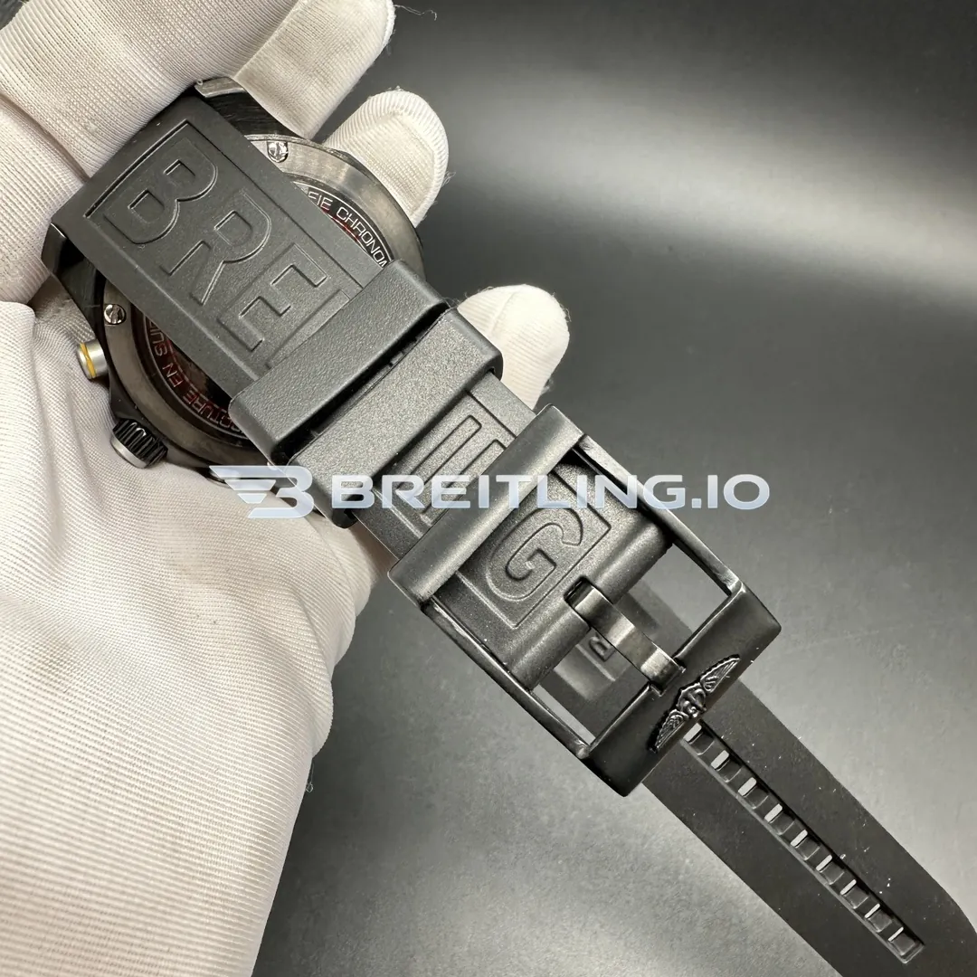 Breitling Professional Endurance X82310E51B1S1 44mm Black Dial Full Black Breitlight Case Black Rubber Strap Super Clone Strap And Clasp
