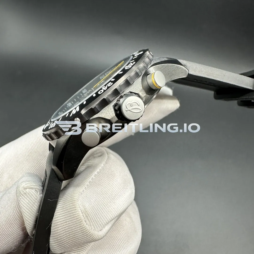 Breitling Professional Endurance X82310E51B1S1 44mm Black Dial Full Black Breitlight Case Black Rubber Strap Super Clone Right View