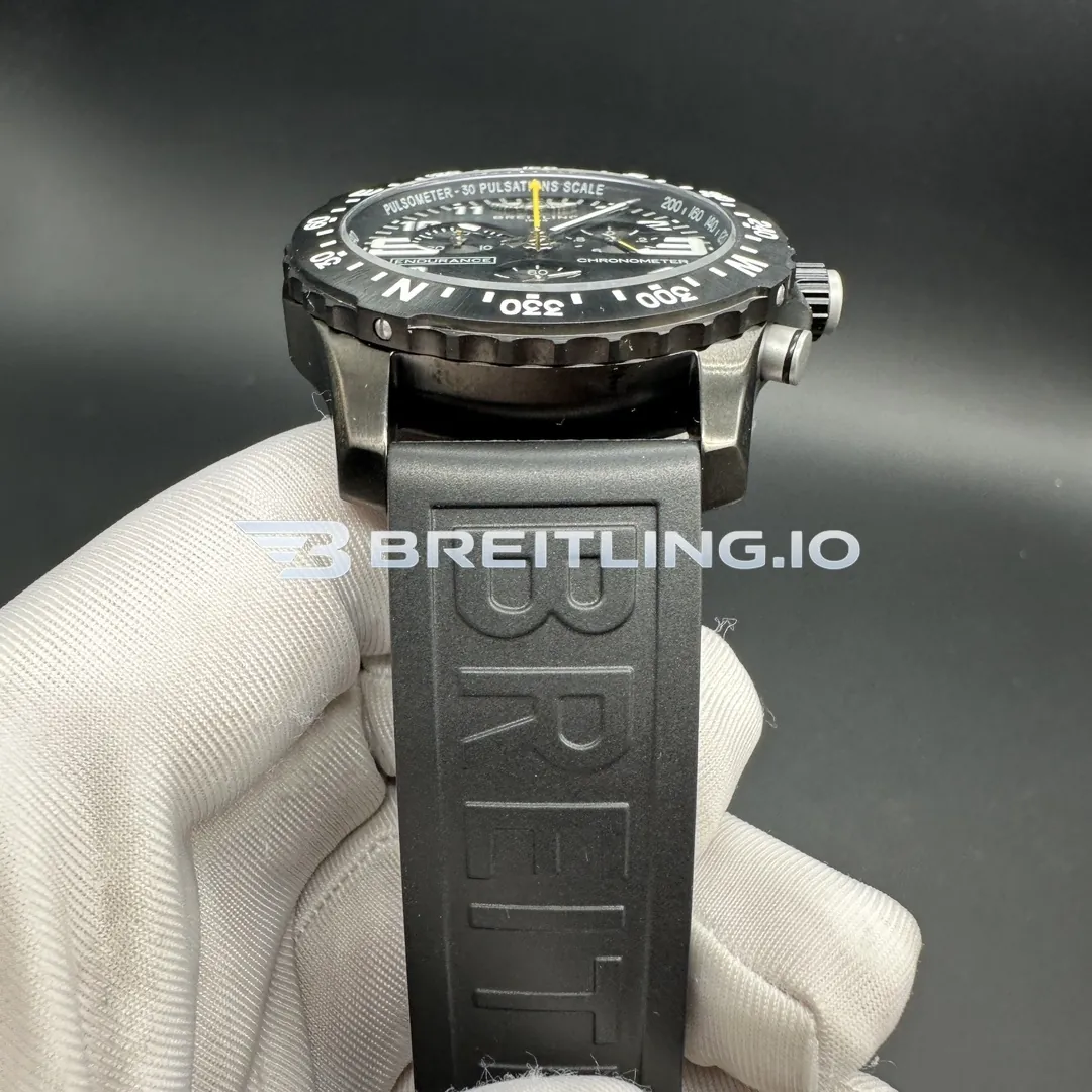 Breitling Professional Endurance X82310E51B1S1 44mm Black Dial Full Black Breitlight Case Black Rubber Strap Super Clone Strap 1