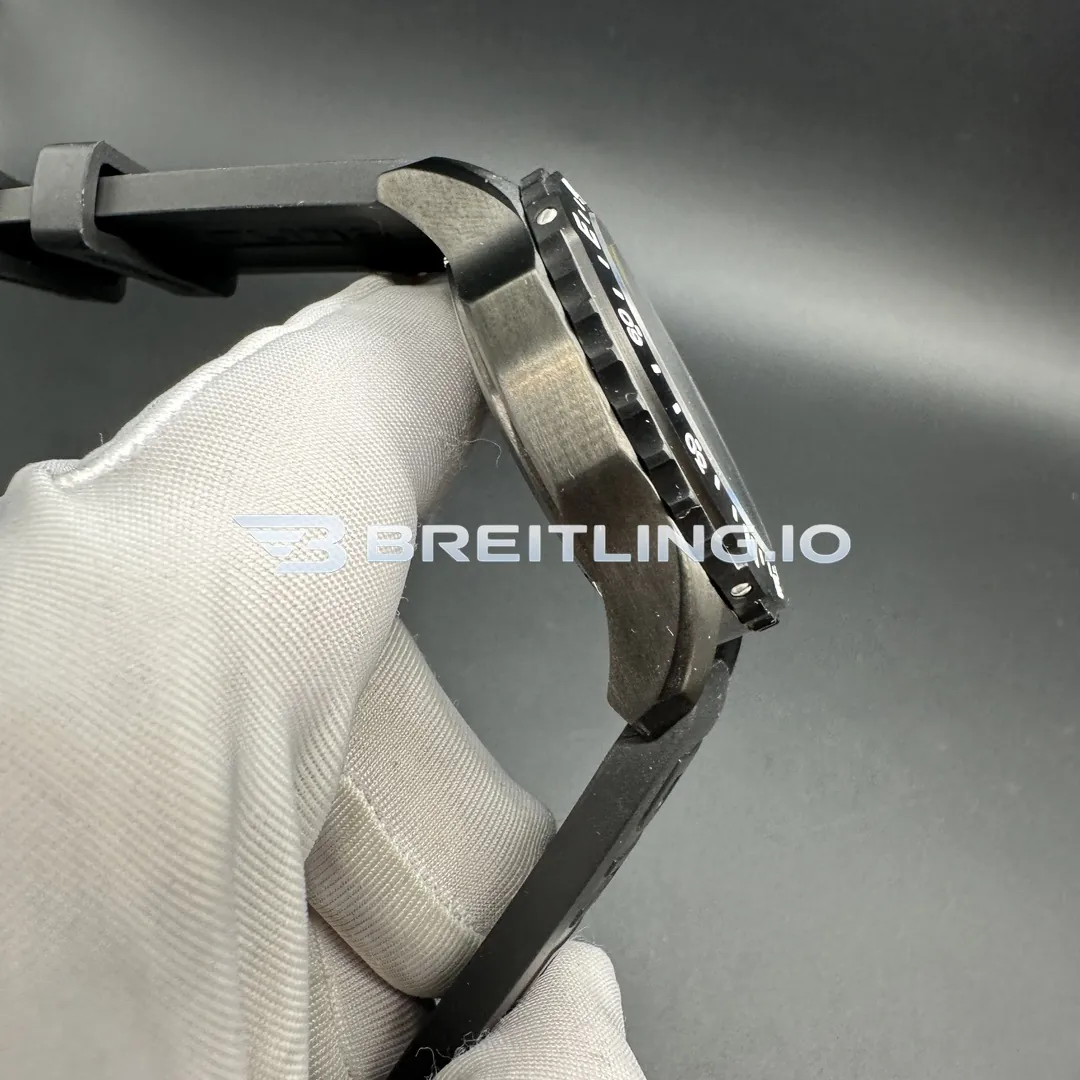 Breitling Professional Endurance X82310E51B1S1 44mm Black Dial Full Black Breitlight Case Black Rubber Strap Super Clone Left View