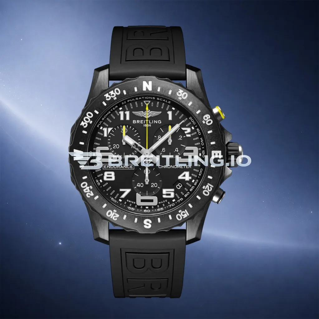 Breitling Professional Endurance X82310E51B1S1 44mm Black Dial Full Black Breitlight Case Black Rubber Strap Super Clone First Image